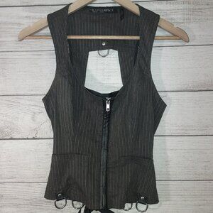VINTAGE Lip Service Pinstripe Corset